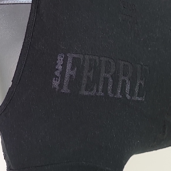 Gianfranco Ferre black t-shirt with logo size M - Picture 8 of 10